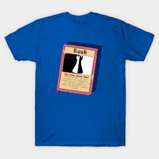 The Stoic Stone Wall Chess Rook Trading Card T-Shirt